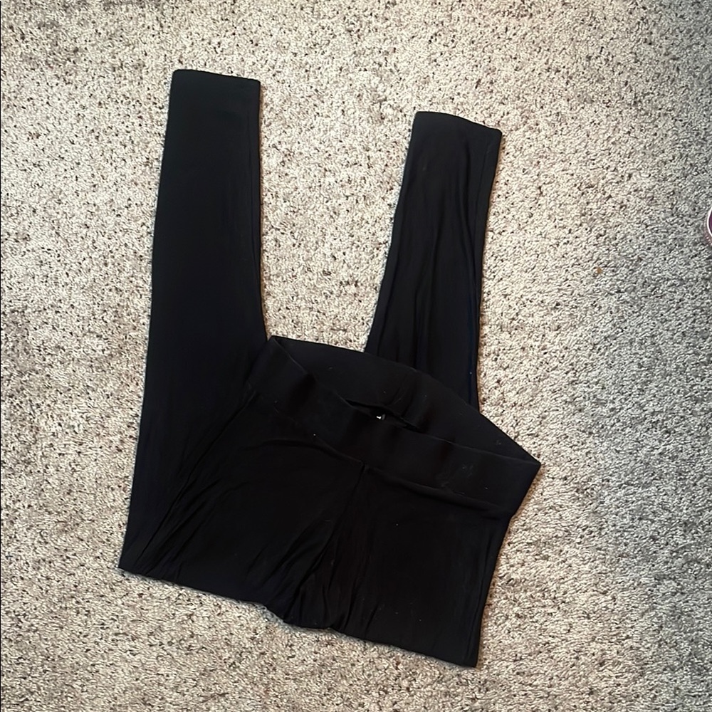 Torrid Black Full Length Signature Waist Fleeced Lined Legging Plus Size 00